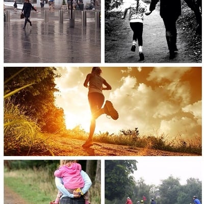 multiple images of being active