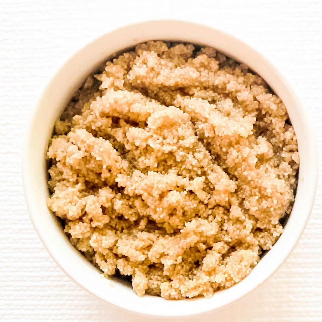 Top view of cooked amaranth