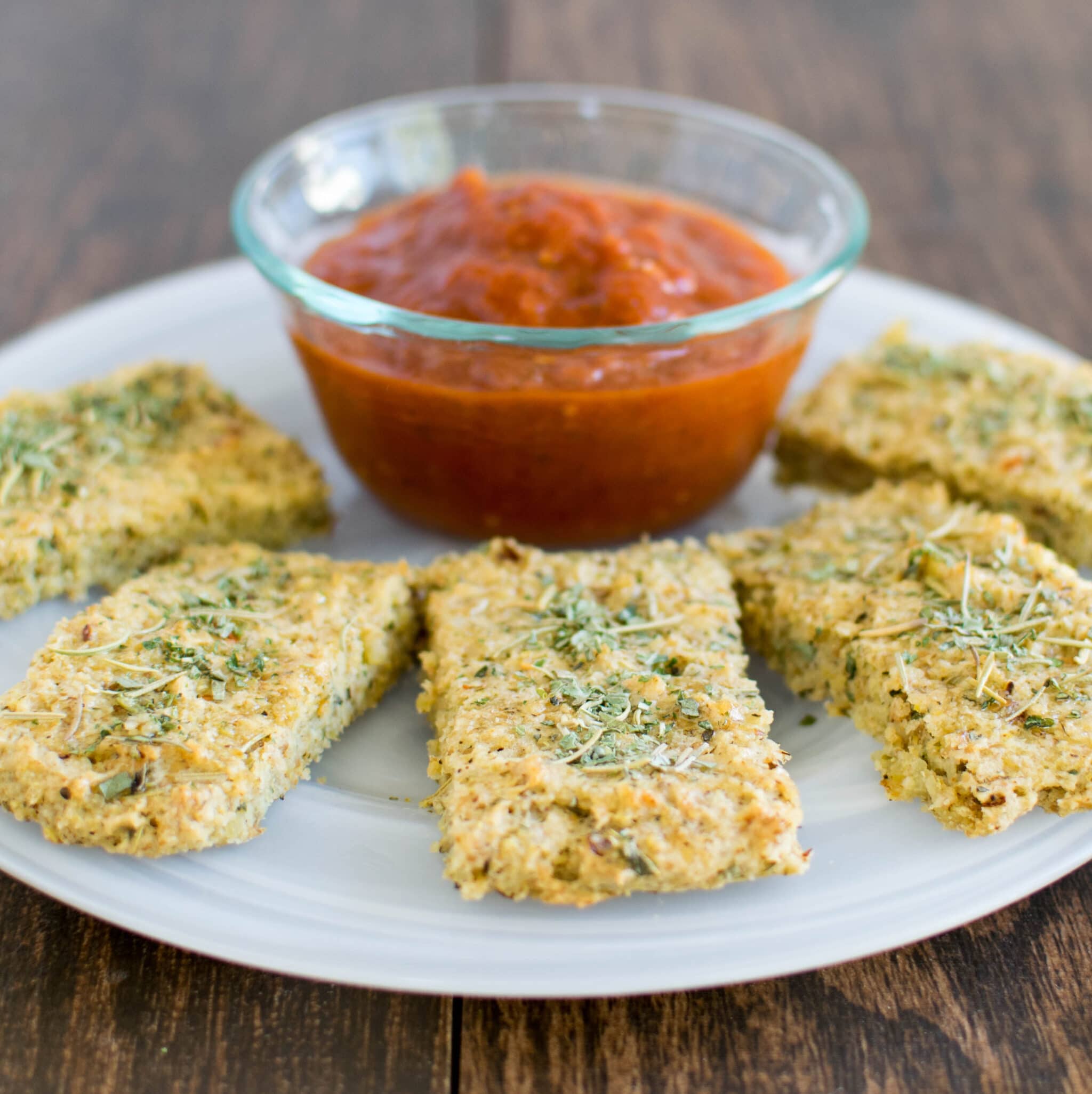 Quinoa Almond Herbed Bread Sticks V + GF