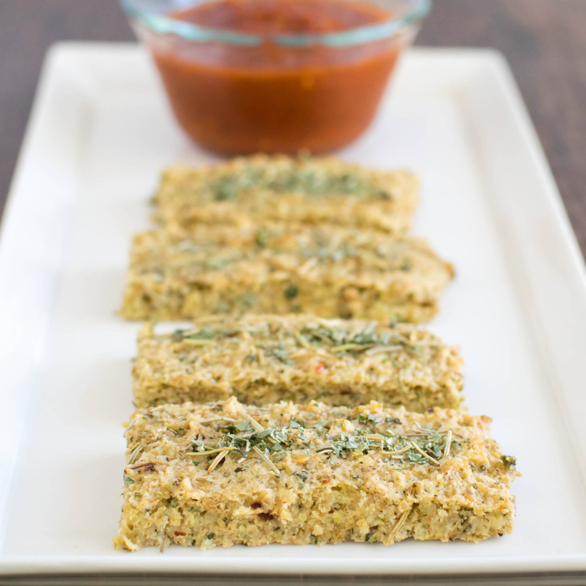 Quinoa Almond Herbed Bread Sticks V + GF