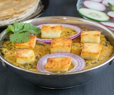 Toasted Paneer Kale Masala