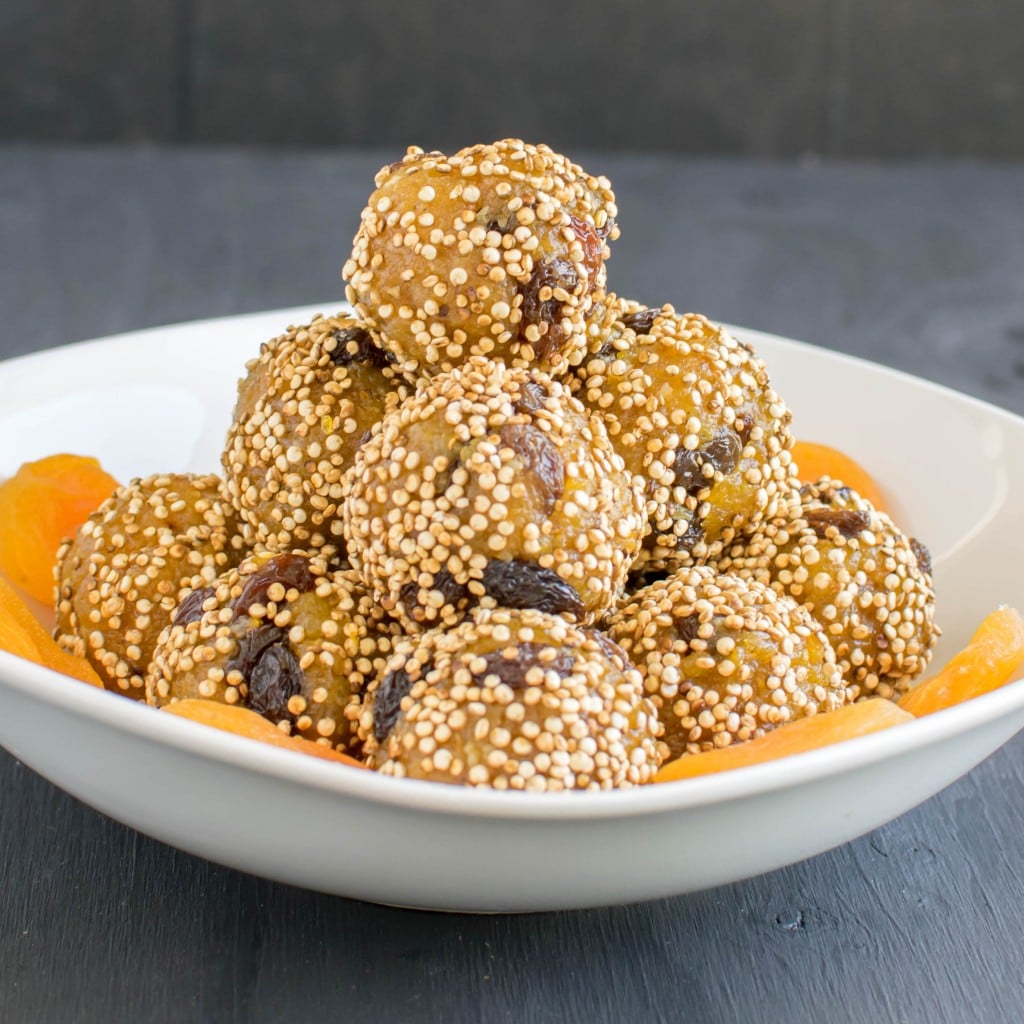 A stack of the snack in a bowl