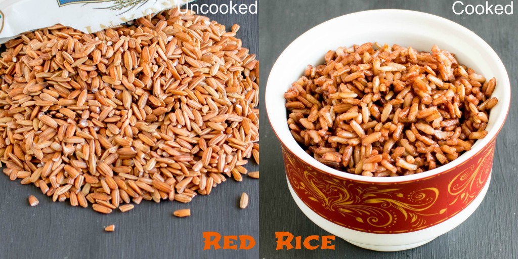 Cooked and uncooked rice