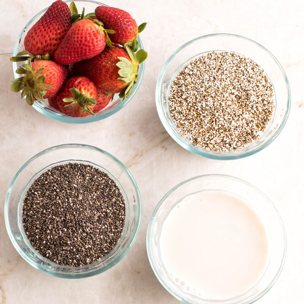 Strawberry Chia Pudding Parfait - The Hint of Rosemary