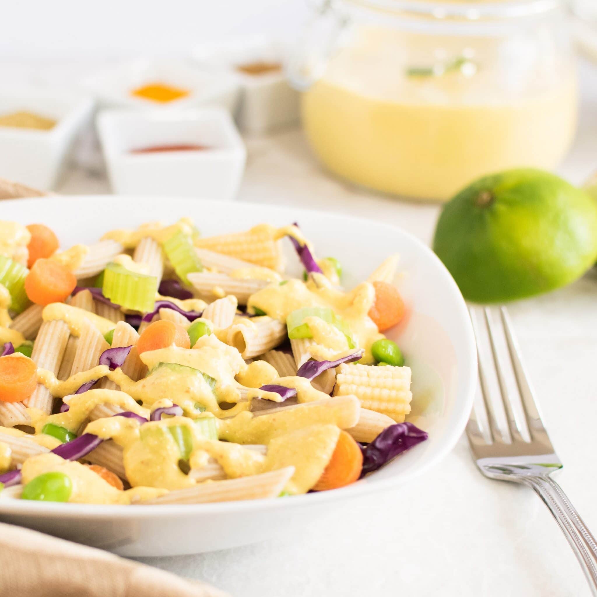 Thai Curry Pasta Salad Vegan Dairy Free Kiipfit Com