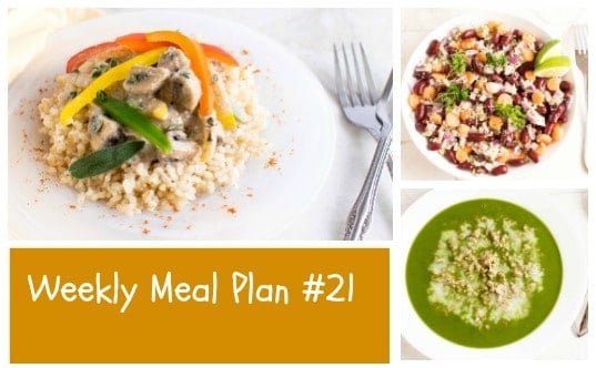 Weekly Meal Plan #21