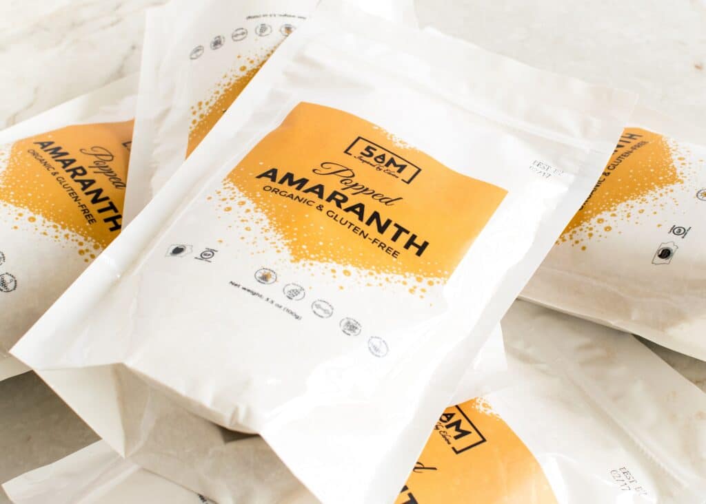 Popped Amaranth packs