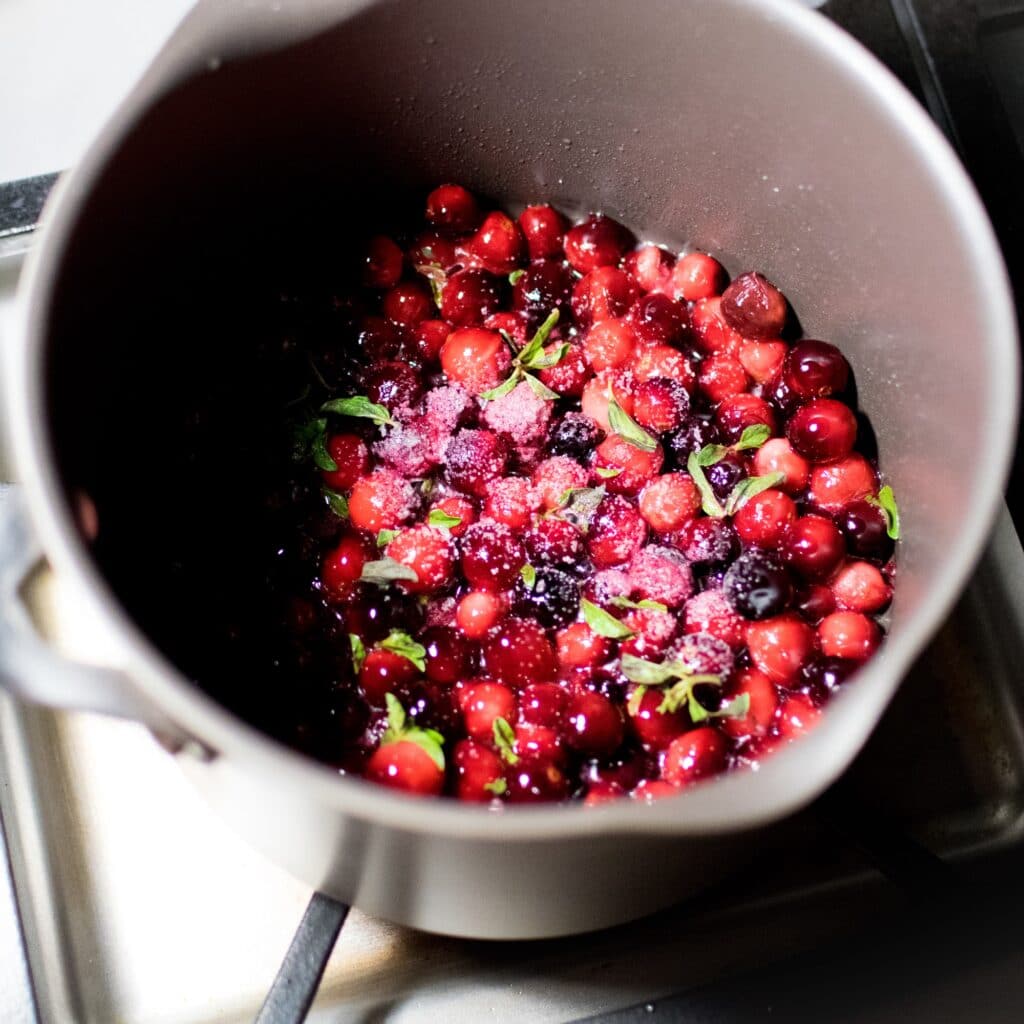 steps to cook cranberries.