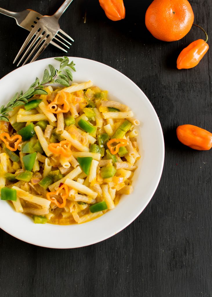 Orange Habanero Pasta | vegan dinnner 