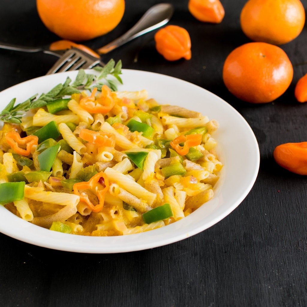 Orange Habanero Pasta | vegan dinnner 