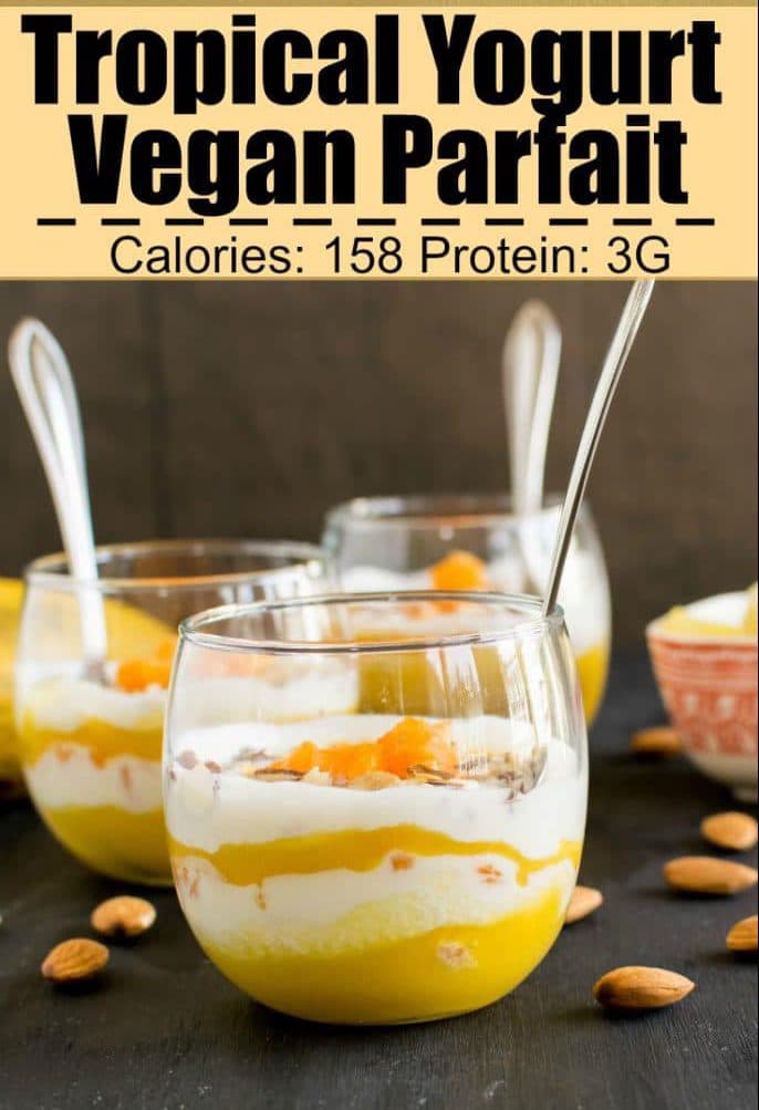 Tropical Yogurt Vegan Parfait 