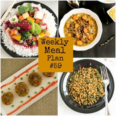 Weekly Meal Plan #59 | Healthy vegan and vegetarian recipes | kiipfit.com