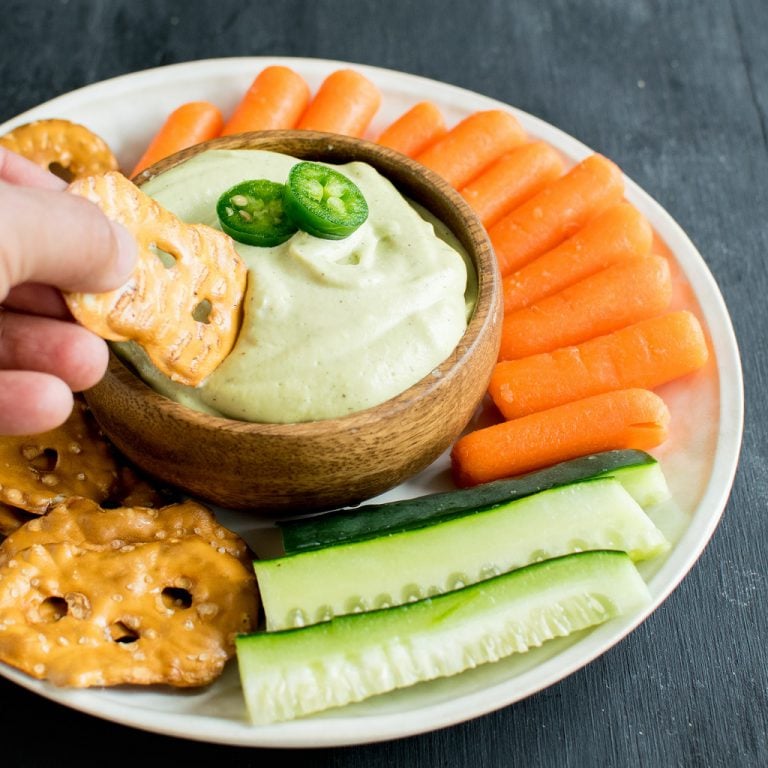 Fire Roasted Jalapeno Dip [ vegan + gluten free + paleo ]