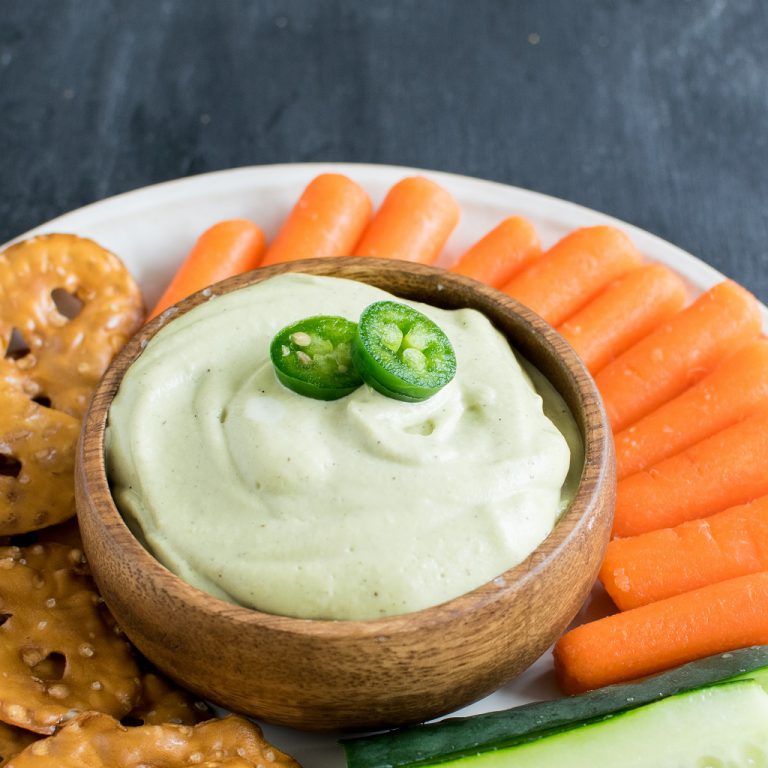 Fire Roasted Jalapeno Dip [ vegan + gluten free + paleo ]