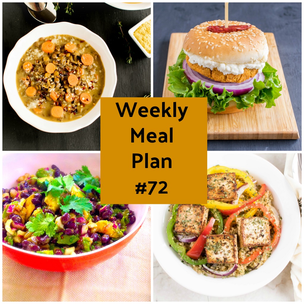 Weekly Meal Plan 72 Healthy Vegan And Vegetarian Recipes