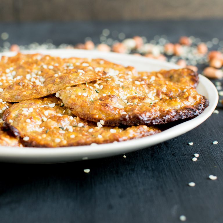 Flourless Peanut Butter Hemp Cookie Pancakes [ vegan + GF ]
