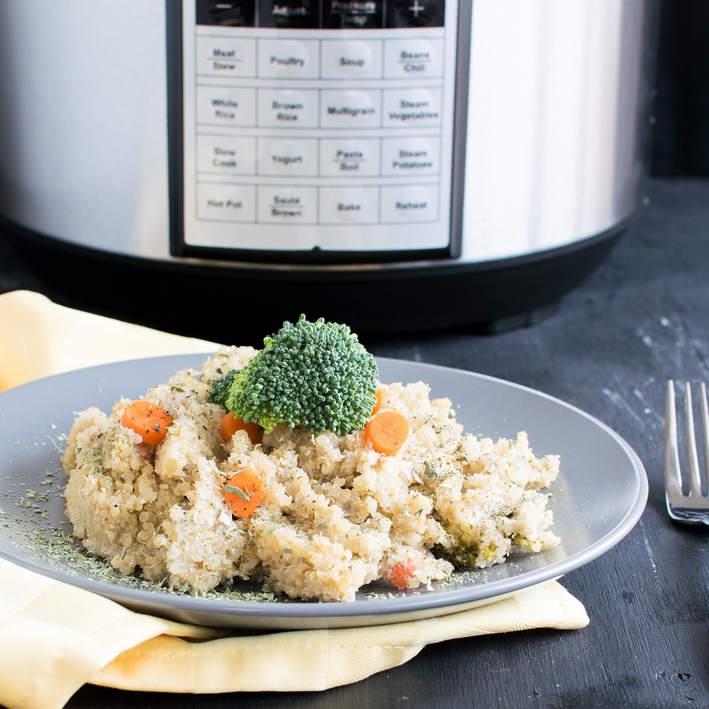 Pressure Cooker Vegan Cheese vegetable Quinoa