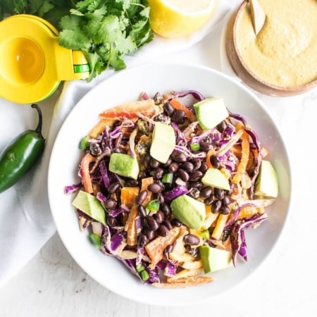 Mexican Coleslaw Salad | vegan + gluten free | kiipfit.com