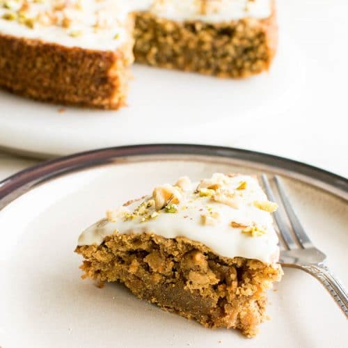 Vegan Carrot Cake with Oat Flour V + GF