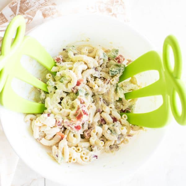 Vegan Macaroni Salad dairy free , oil free