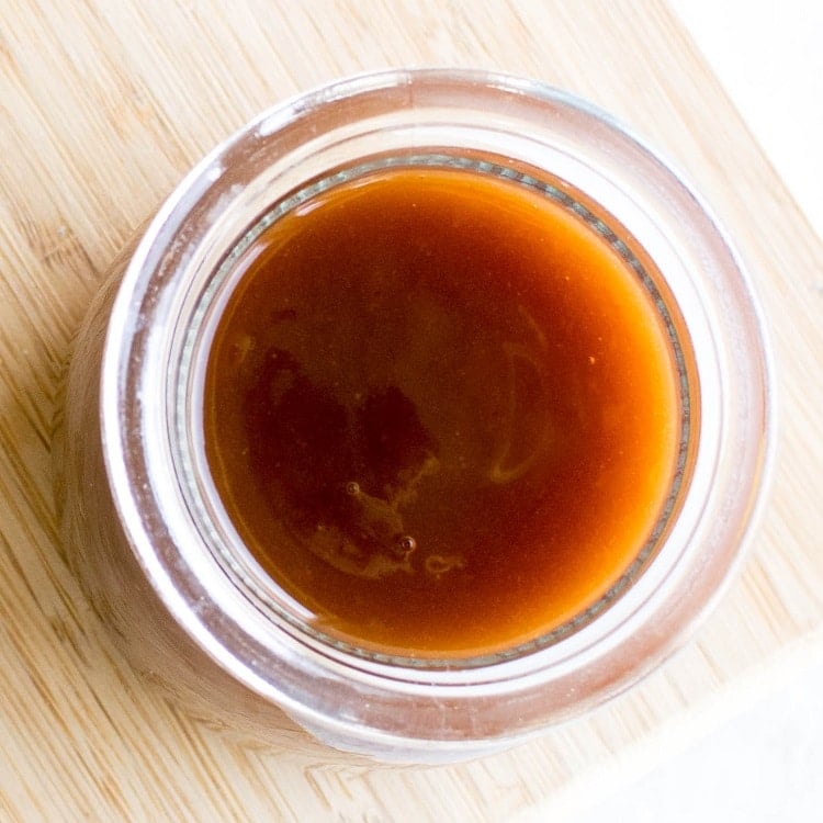 Top view of Sweet and Sour Sauce