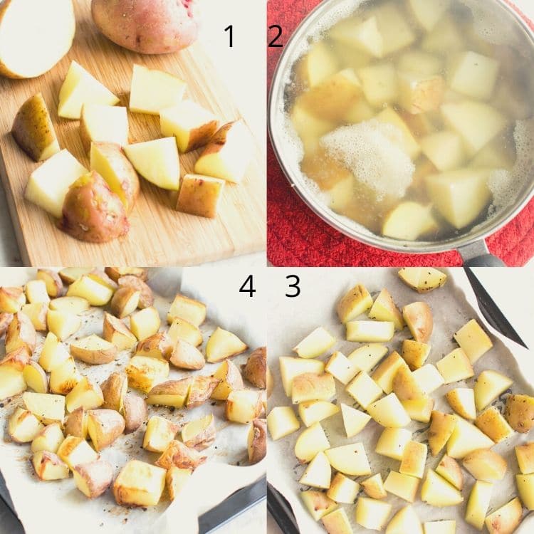 steps to bake potatoes