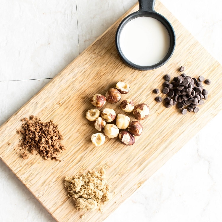 ingredients on a wooden board