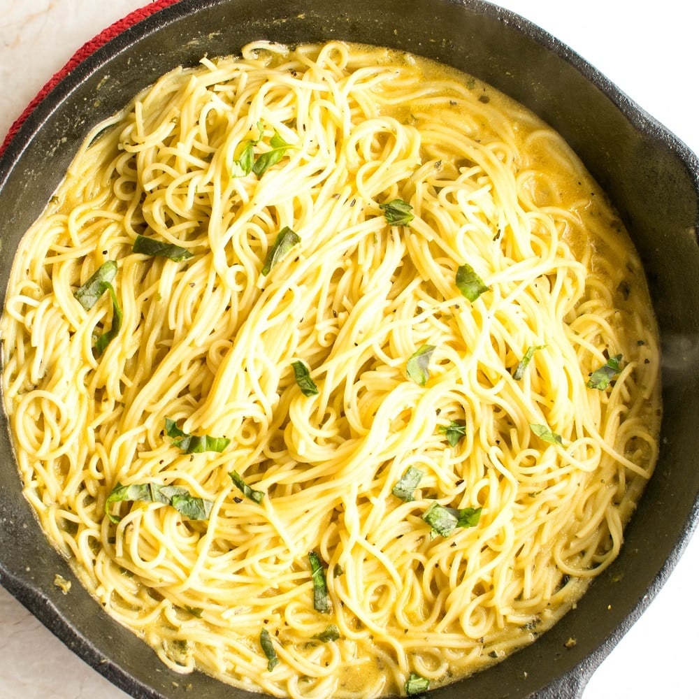 Lemon Pasta Recipe | Vegan Italian Dish | kiipfit.com