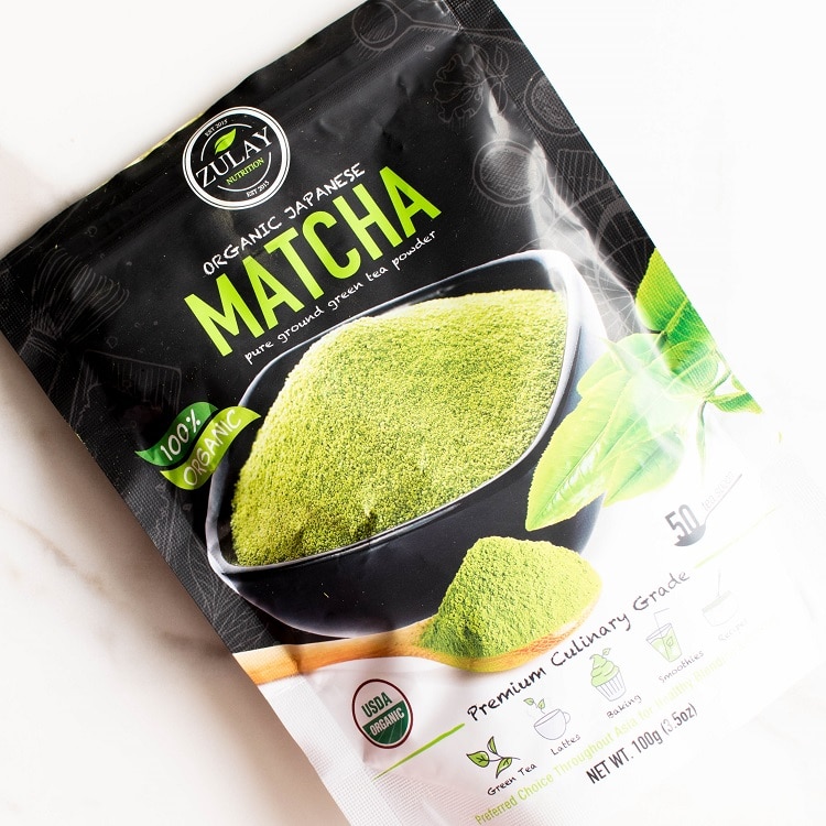 packaged matcha powder