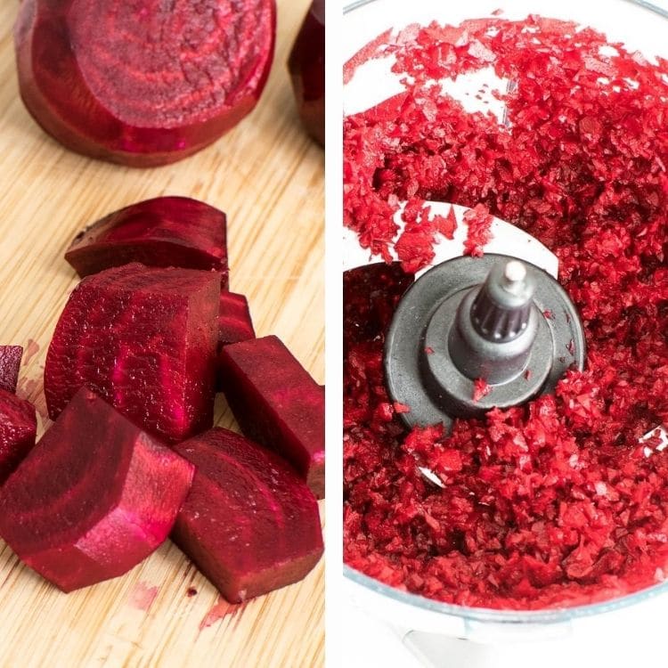 steps to shred beetroot
