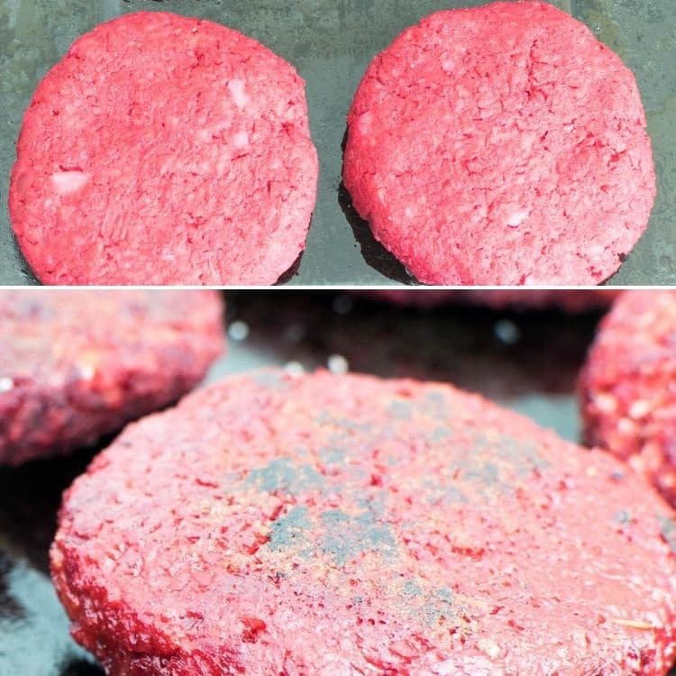 steps to bake the patties