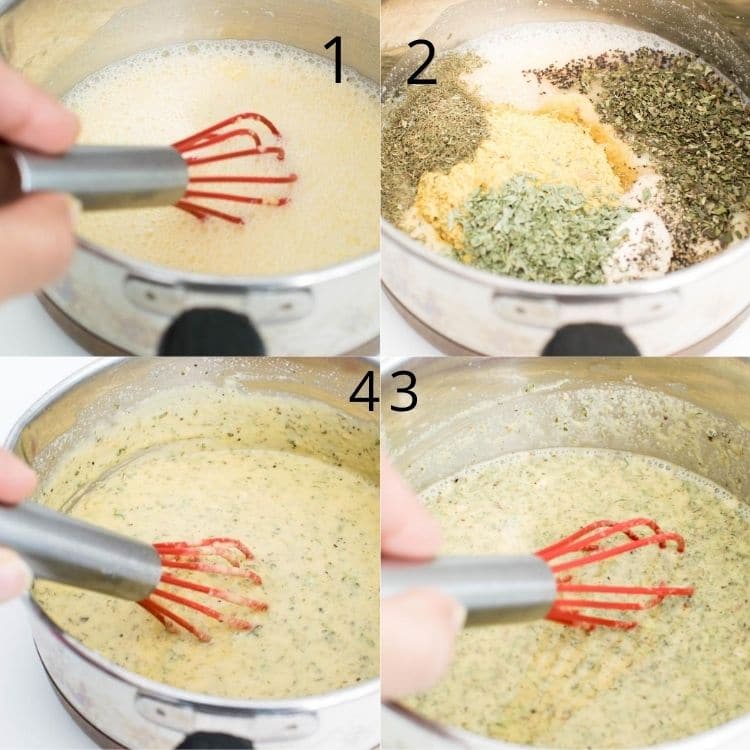 steps to whisk and cook