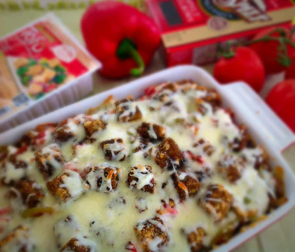 Dry Rub Tofu with Spelt Elbows vegan