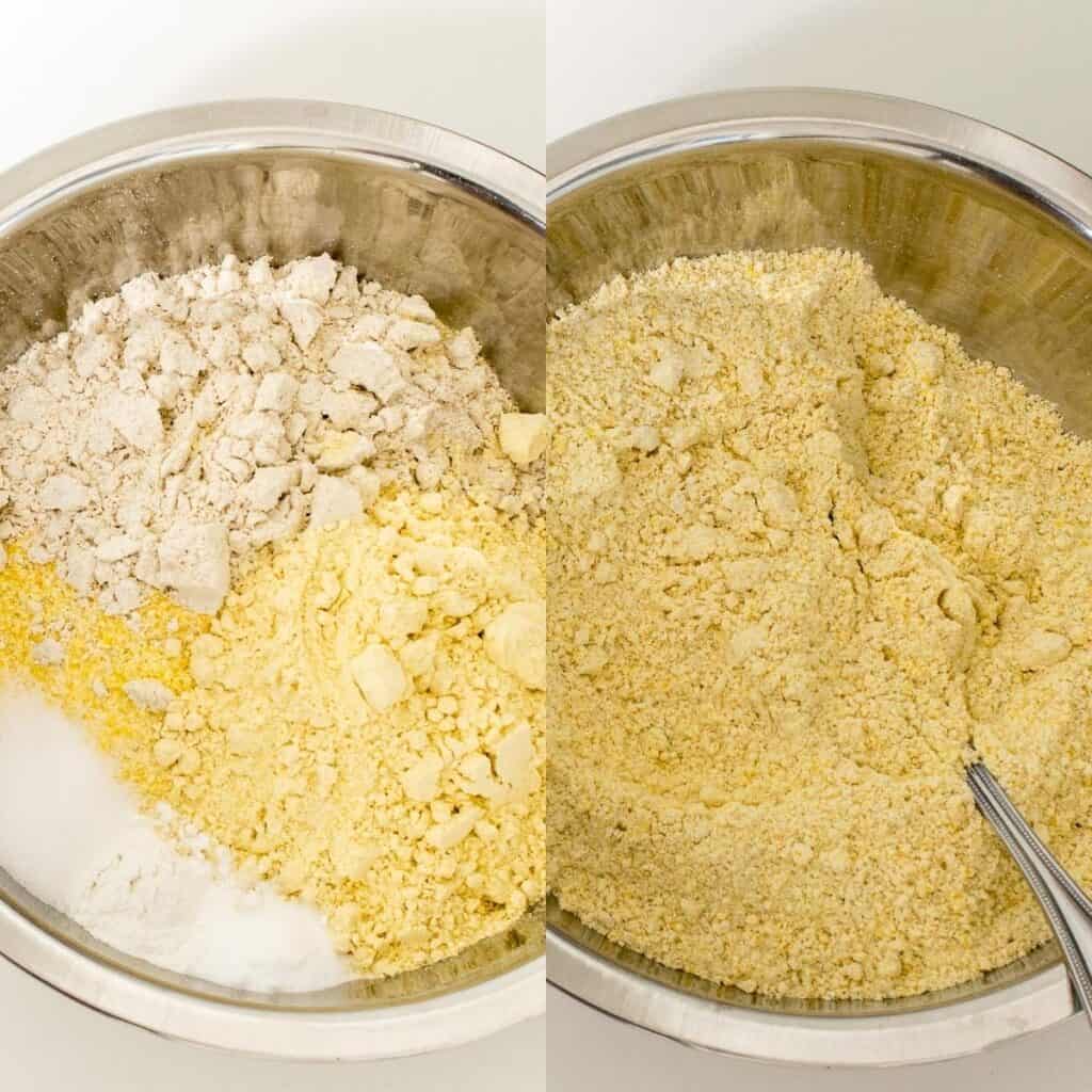 steps to mix dry ingredients.