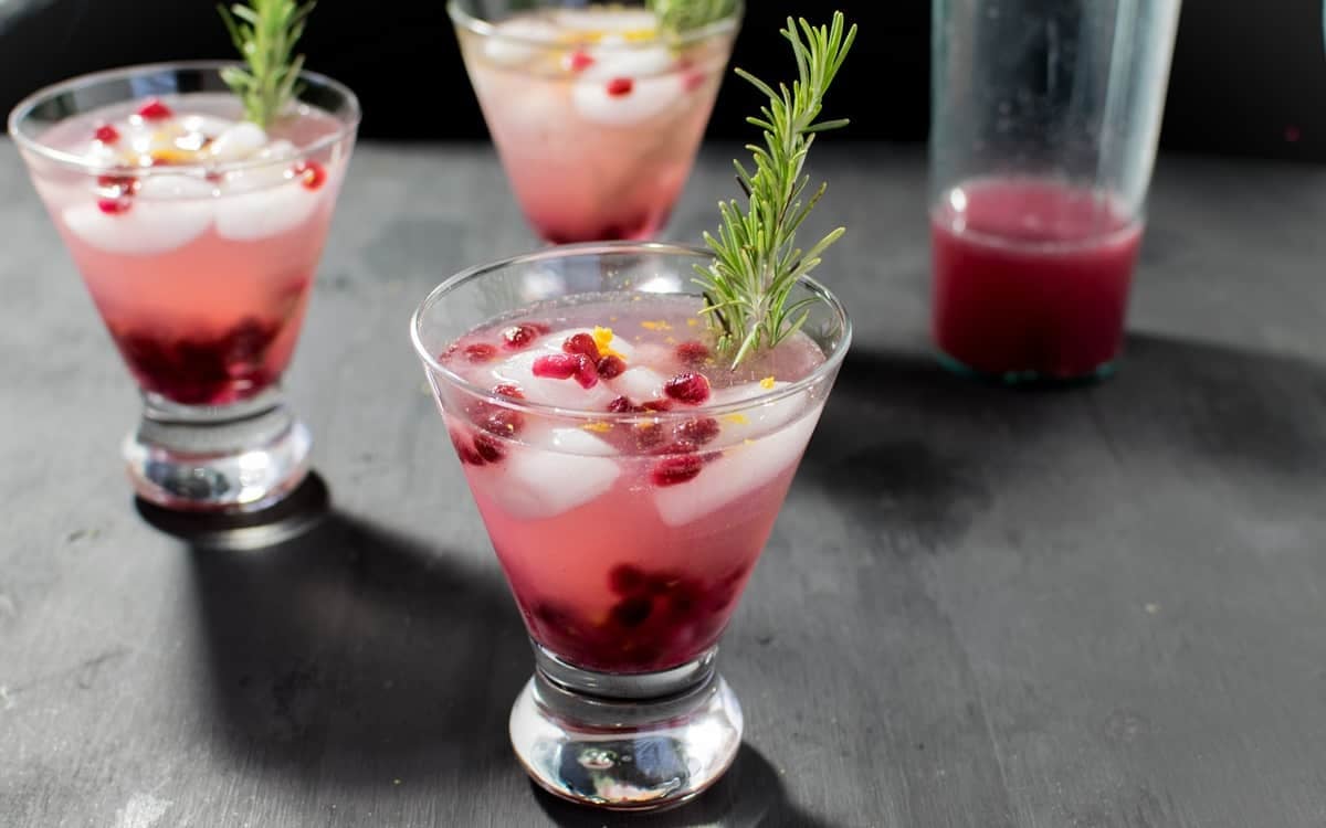 Sparkling Pomegranate Coconut Mocktail
