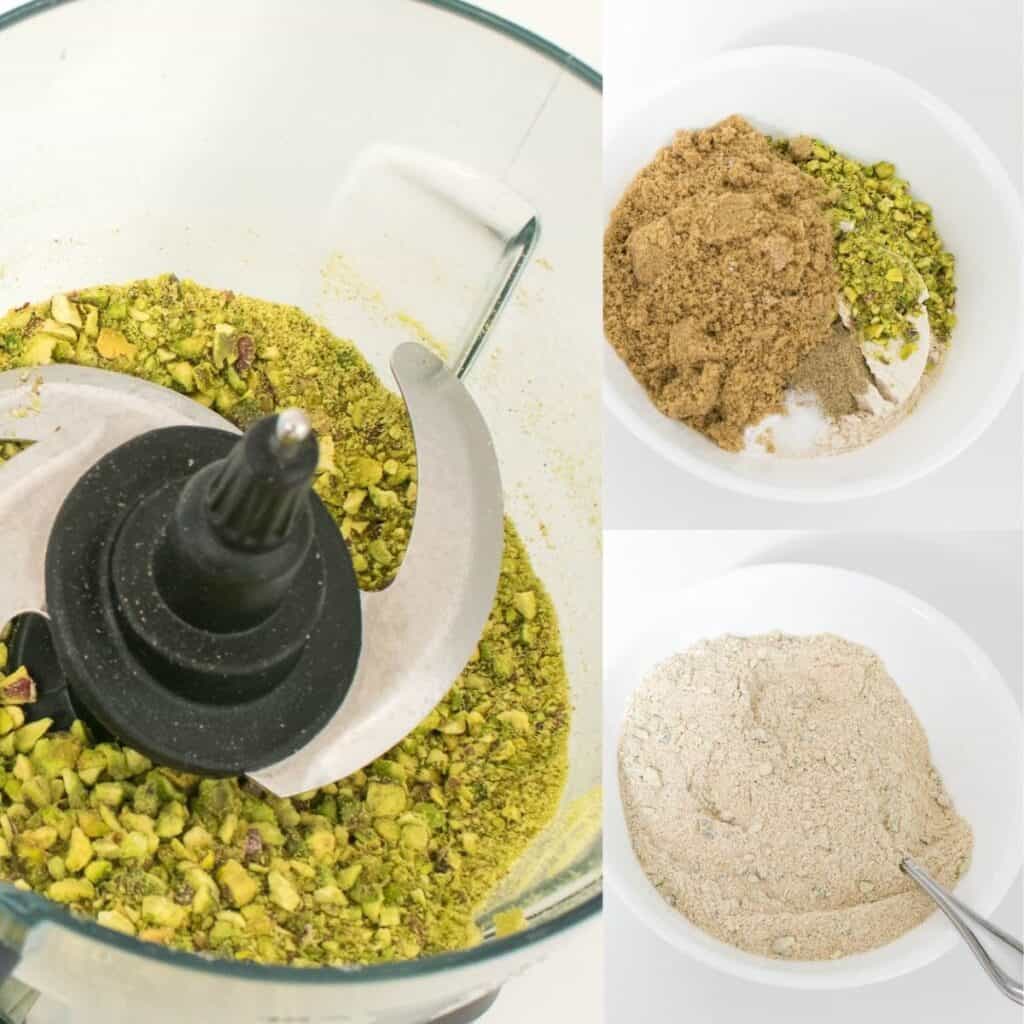 steps to combine dry ingredients.