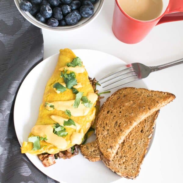 Vegan Omelette gluten free + dairy free