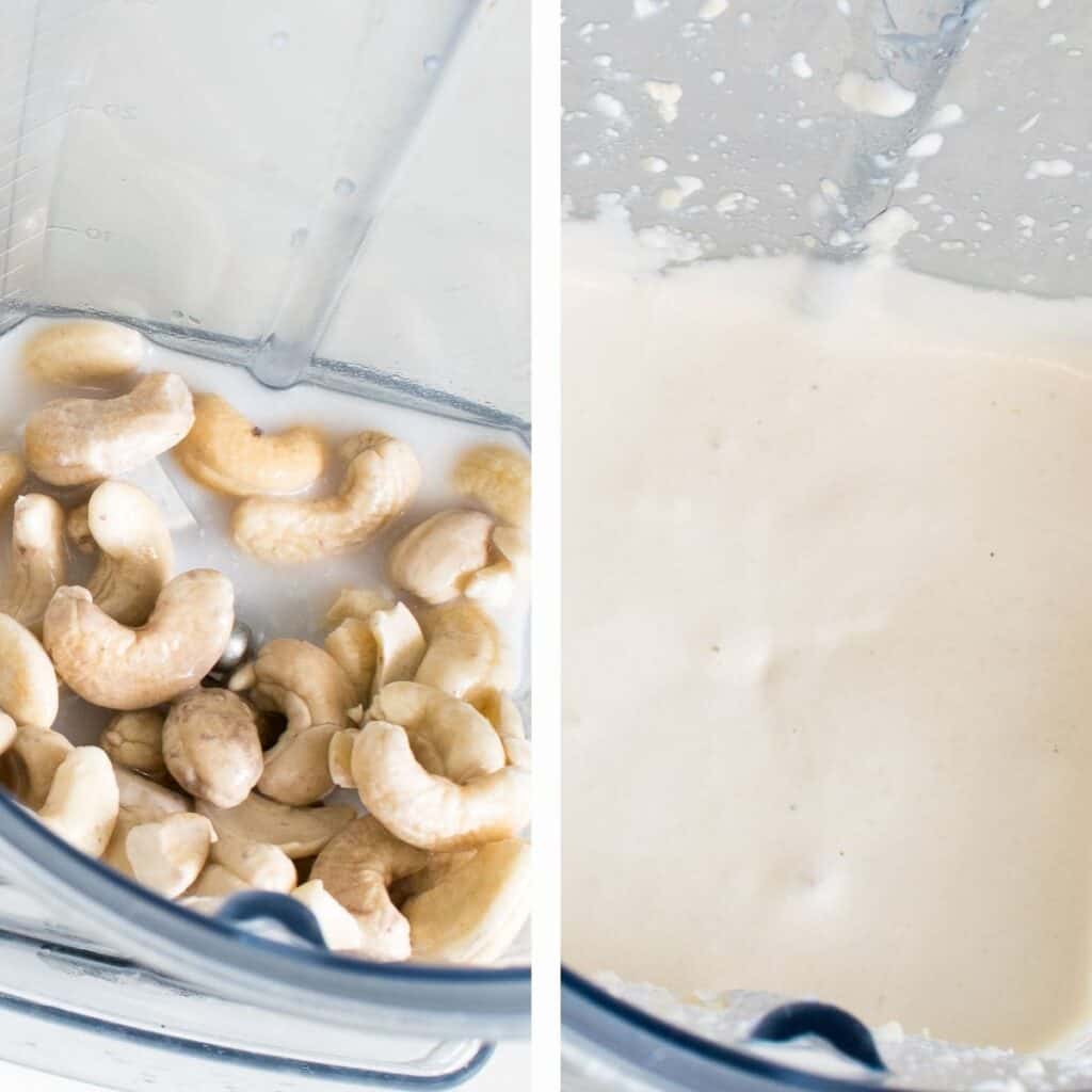 steps to blend cashew nuts.