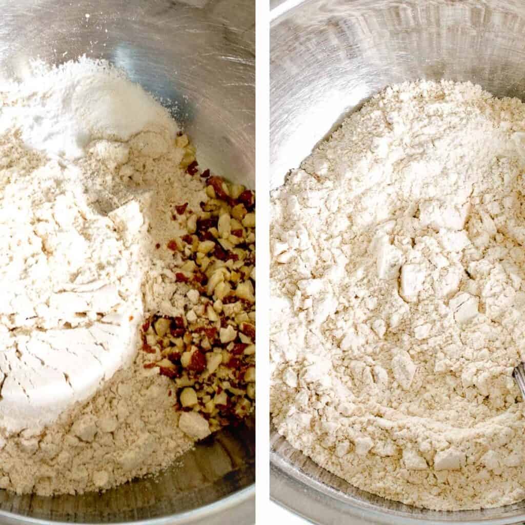 steps to combine dry ingredients.
