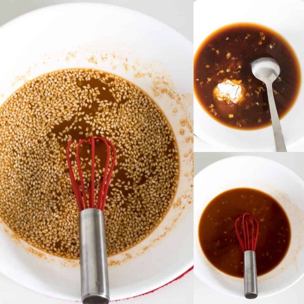 steps to whisk the sauce.