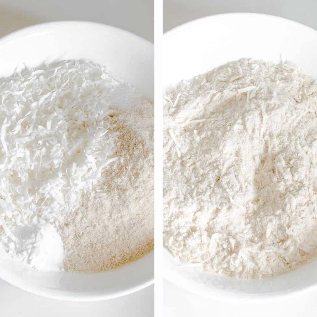 steps to combine dry ingredients.