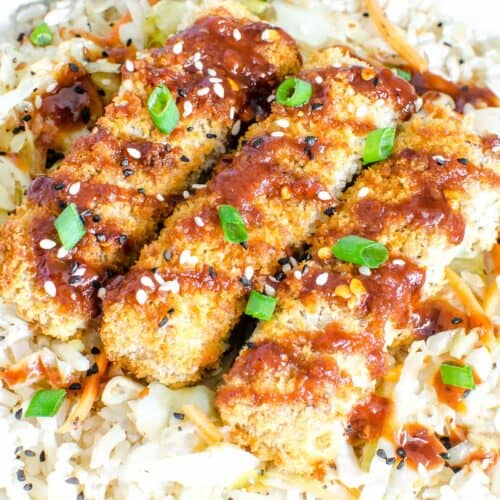 Tofu Katsu vegan + dairy free + dinner