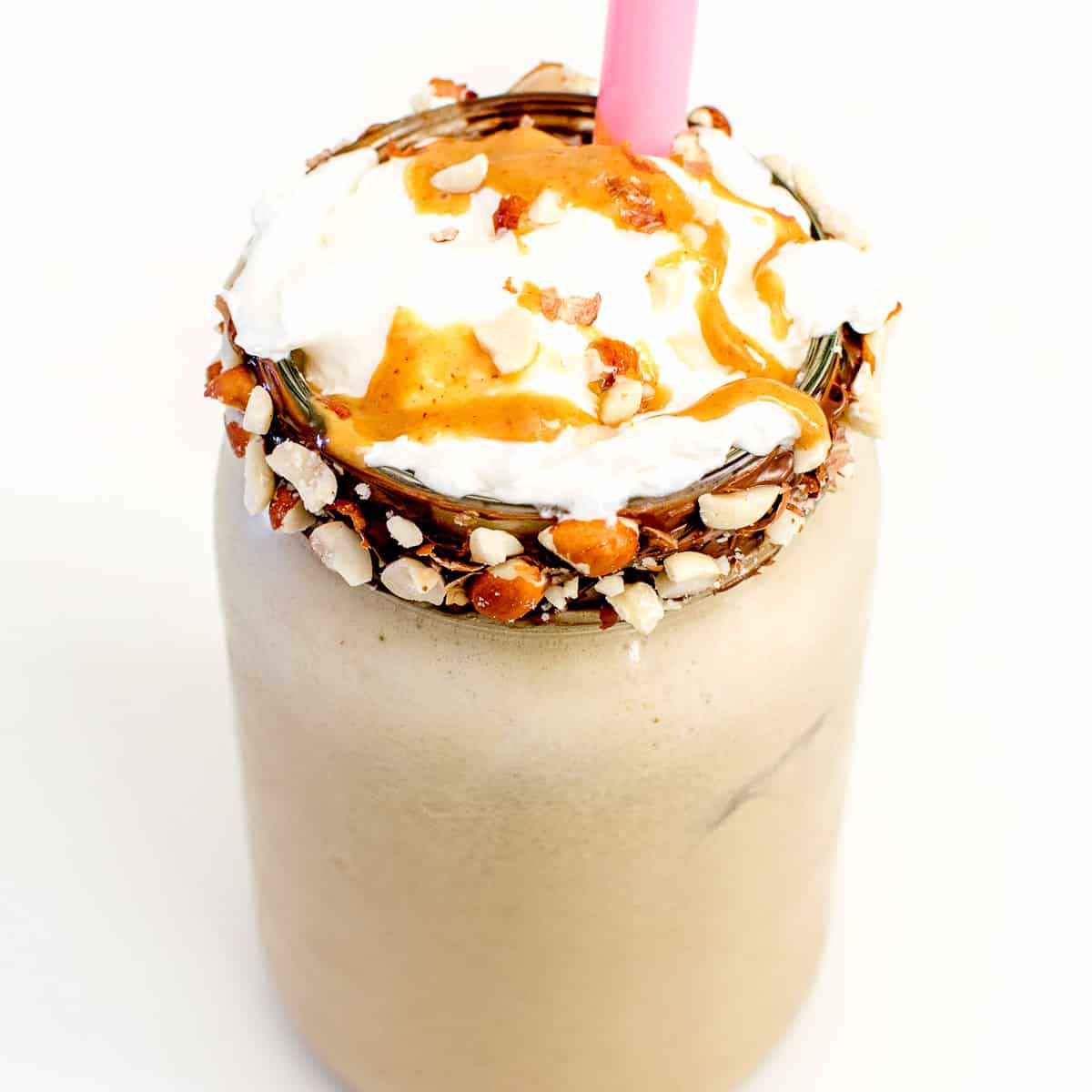 Peanut Butter Milkshake | vegan + gluten free + dairy free | kiipfit.com