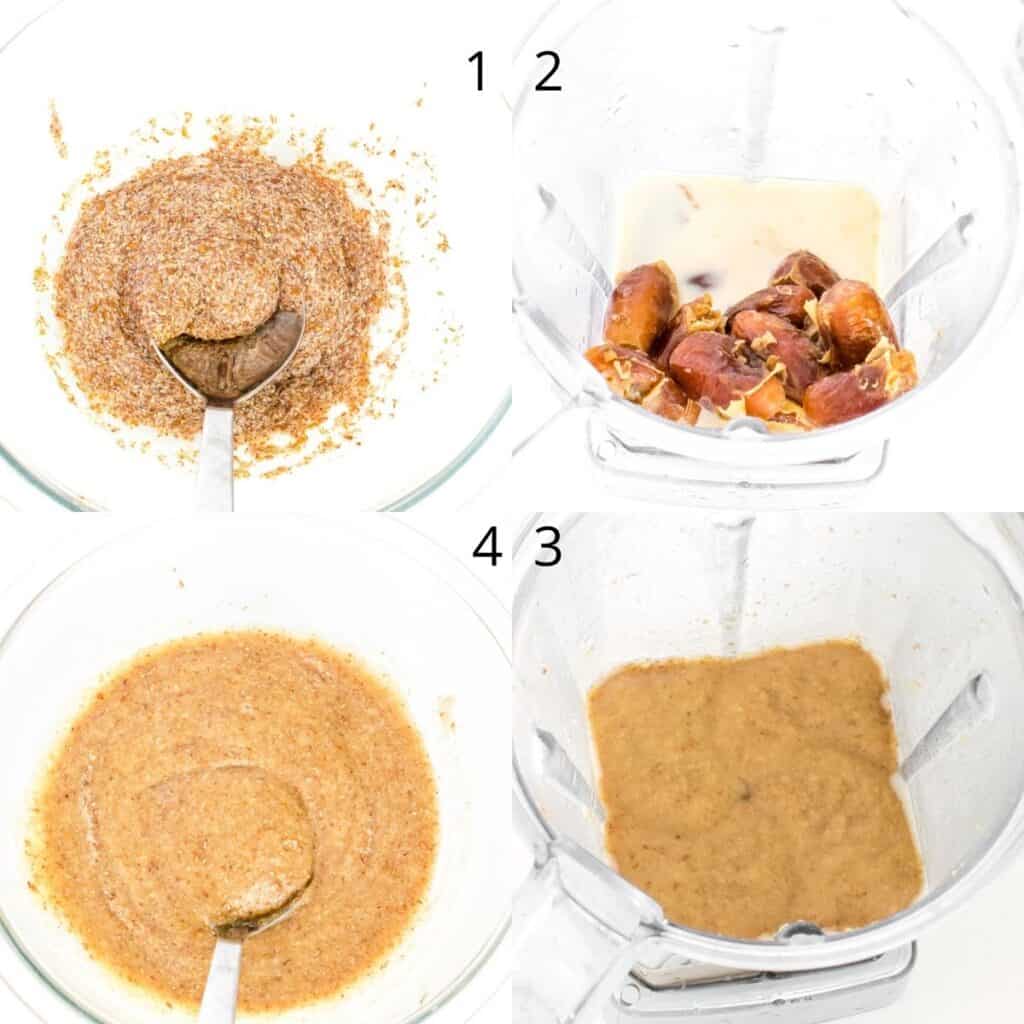 steps to combine wet ingredients.