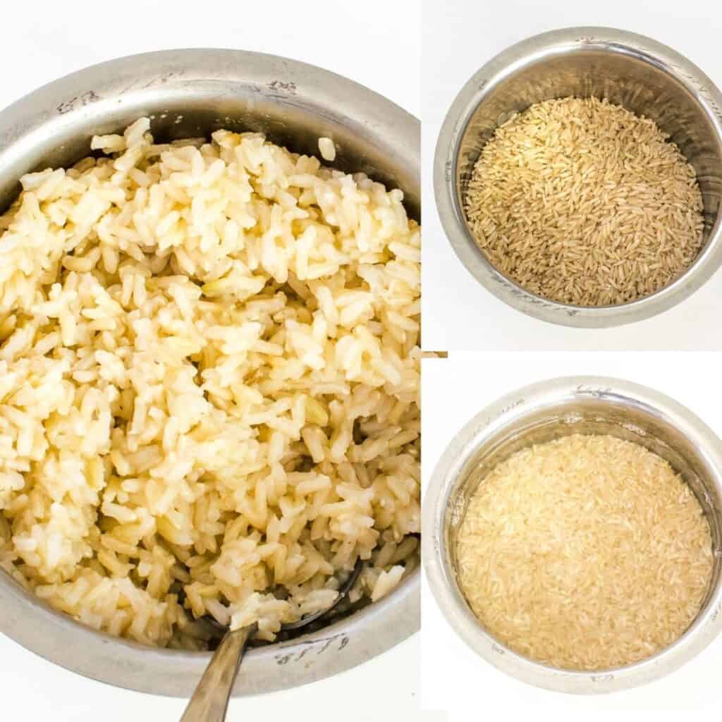 steps to cook rice.