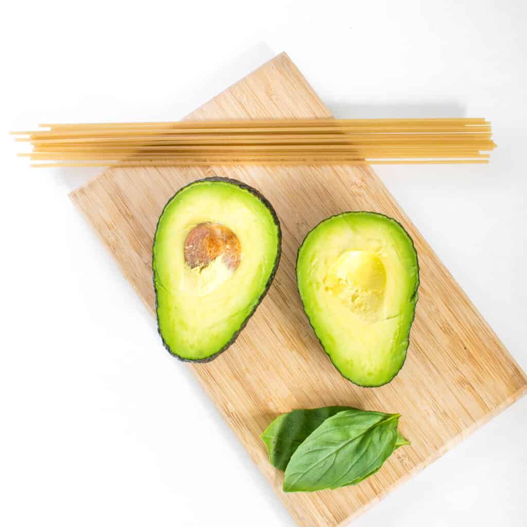 raw ingredients on a wooden board.