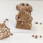 front view of stacked tahini bars.