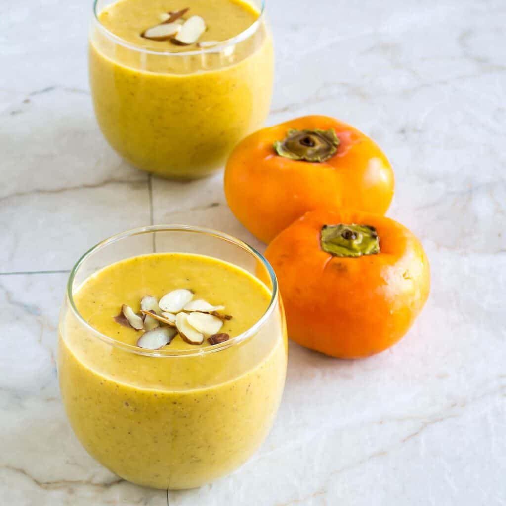 Persimmons Pumpkin Orange Smoothie 