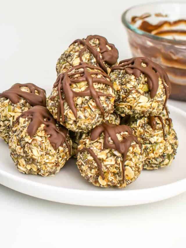 No Bake Oatmeal Protein Balls Story
