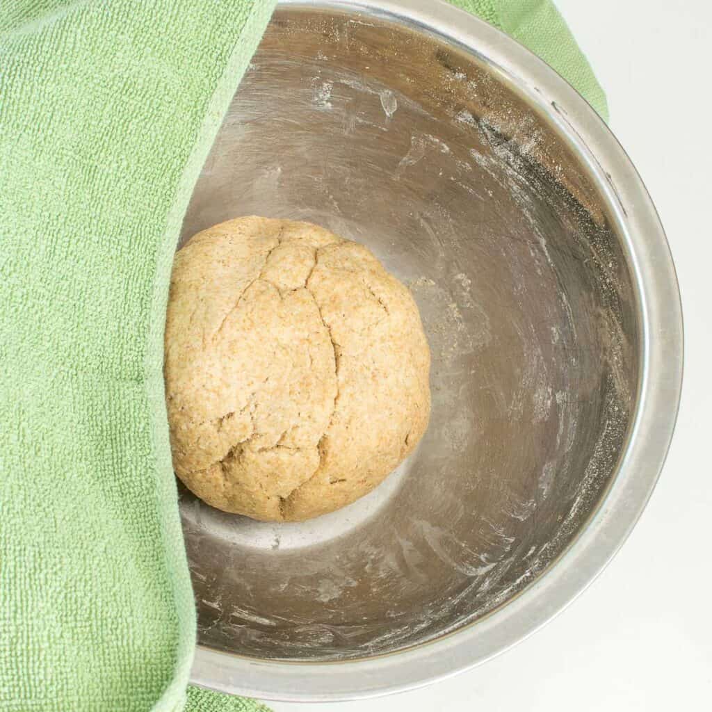 ready dough in a bowl. 